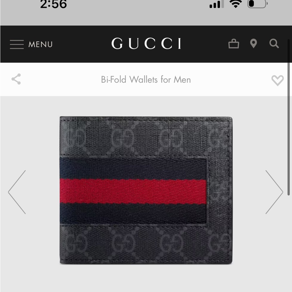 Gucci Supreme Web Bifold Wallet